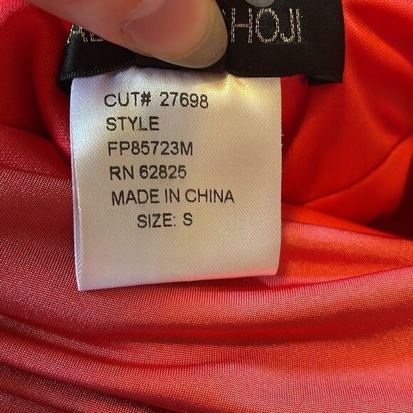 Tadashi Shoji Ruched Side Knot Cocktail Dress S - Picture 7 of 9